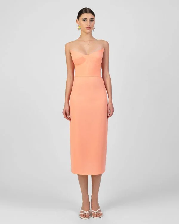 Clelia Dress Peach Sale