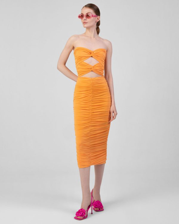 Irene Midi Dress Orange SS 2024