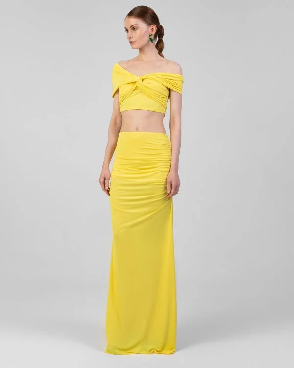 Danae Jersey Skirt Yellow SS 2024