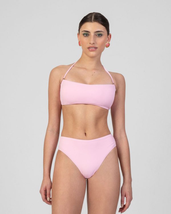High Waist Bikini Bottom Pink SS 2024