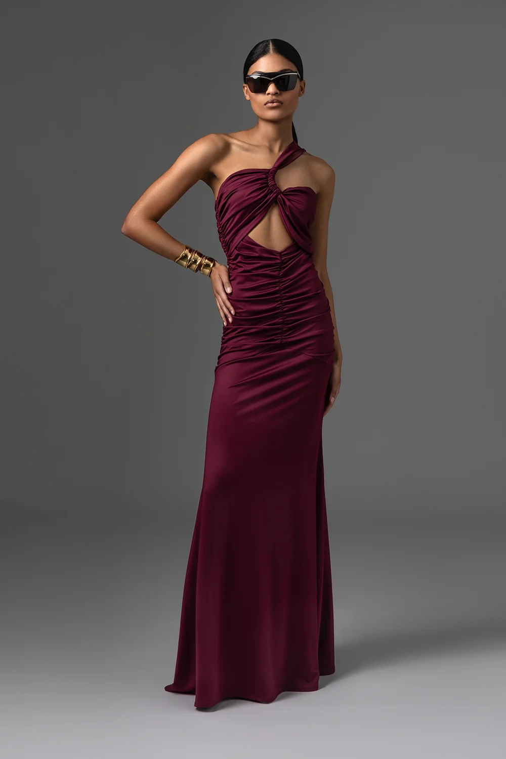 Salma Dress Bordeaux FW 24/25