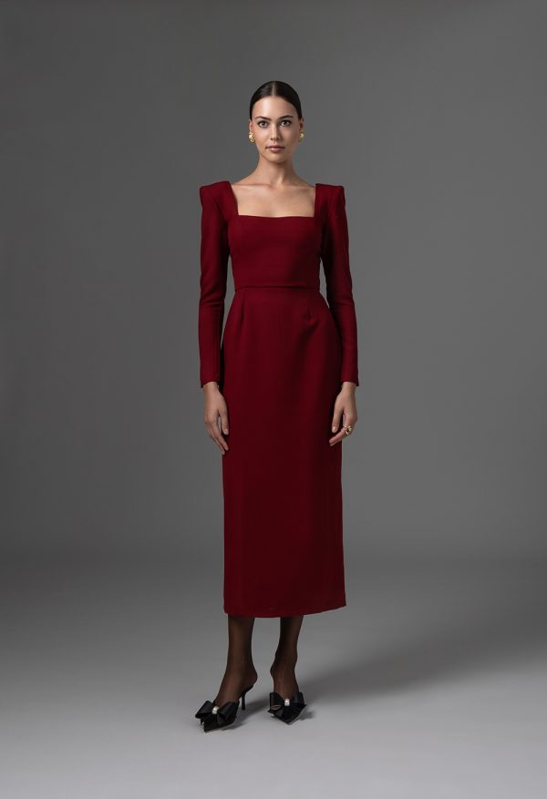 Yasmin Dress Red FW 24/25