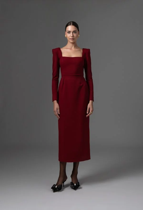 Yasmin Dress Red FW 24/25