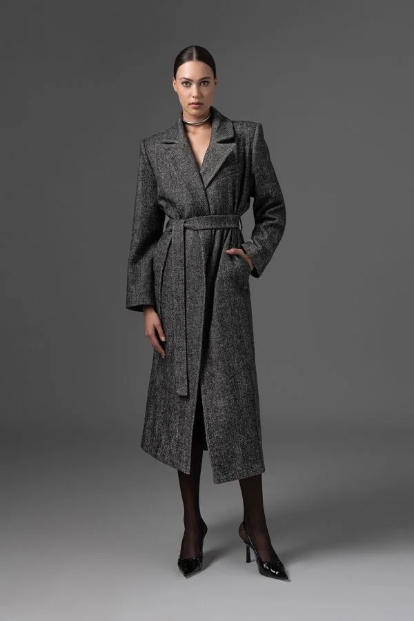 Mariam Herringbone Coat FW 24/25