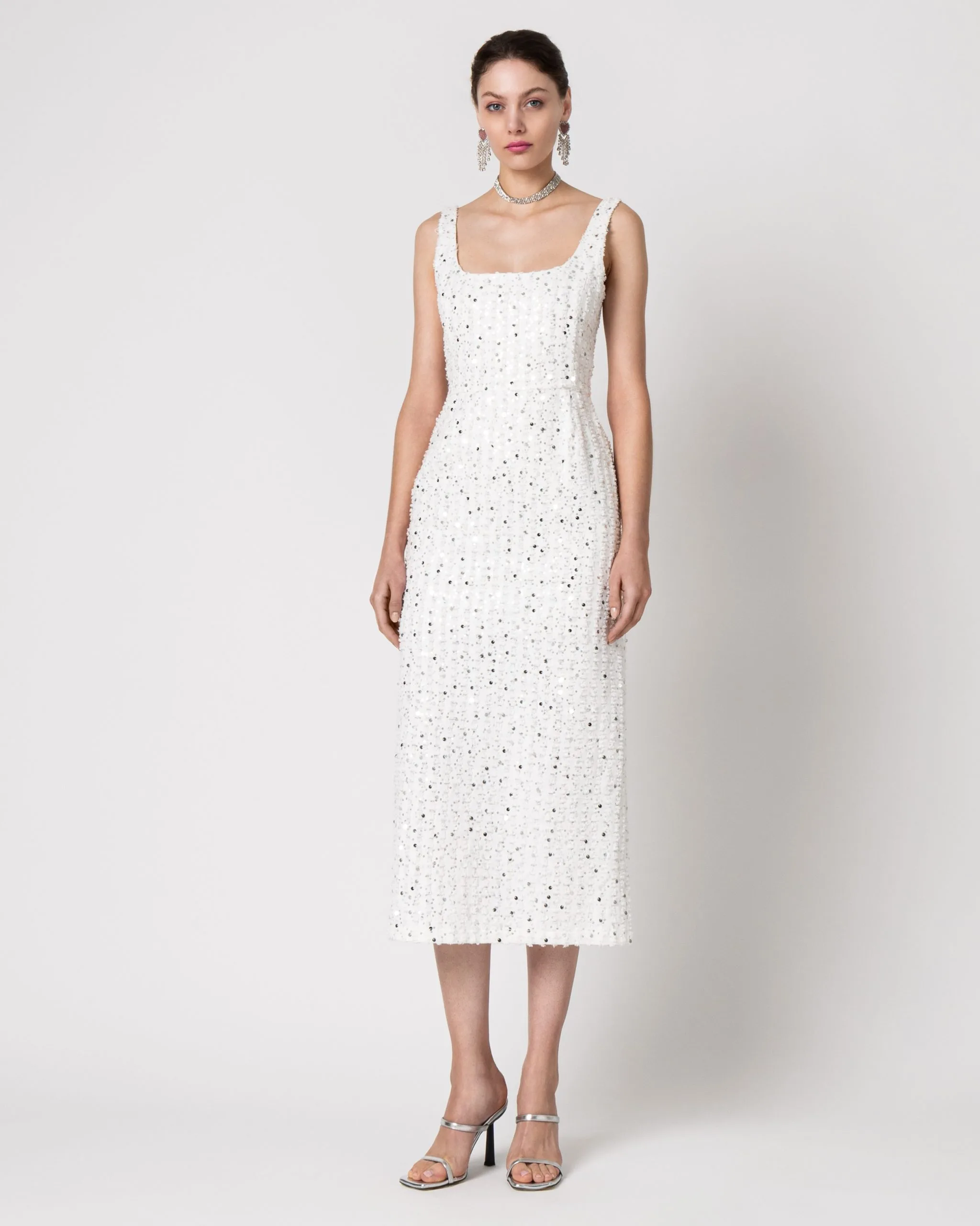 knee length dresses for ladies Blair Dress – Dress the Population main image 1