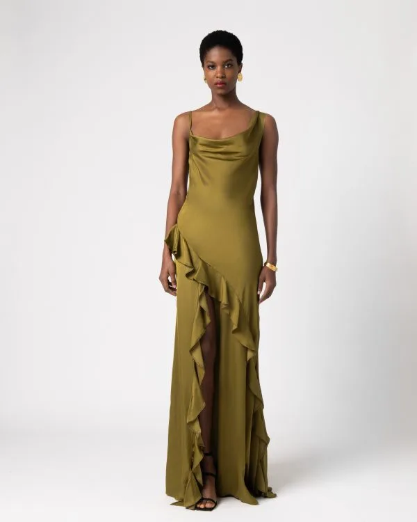 Adaline Satin Dress - FOREVERYOUNG THE LABEL
