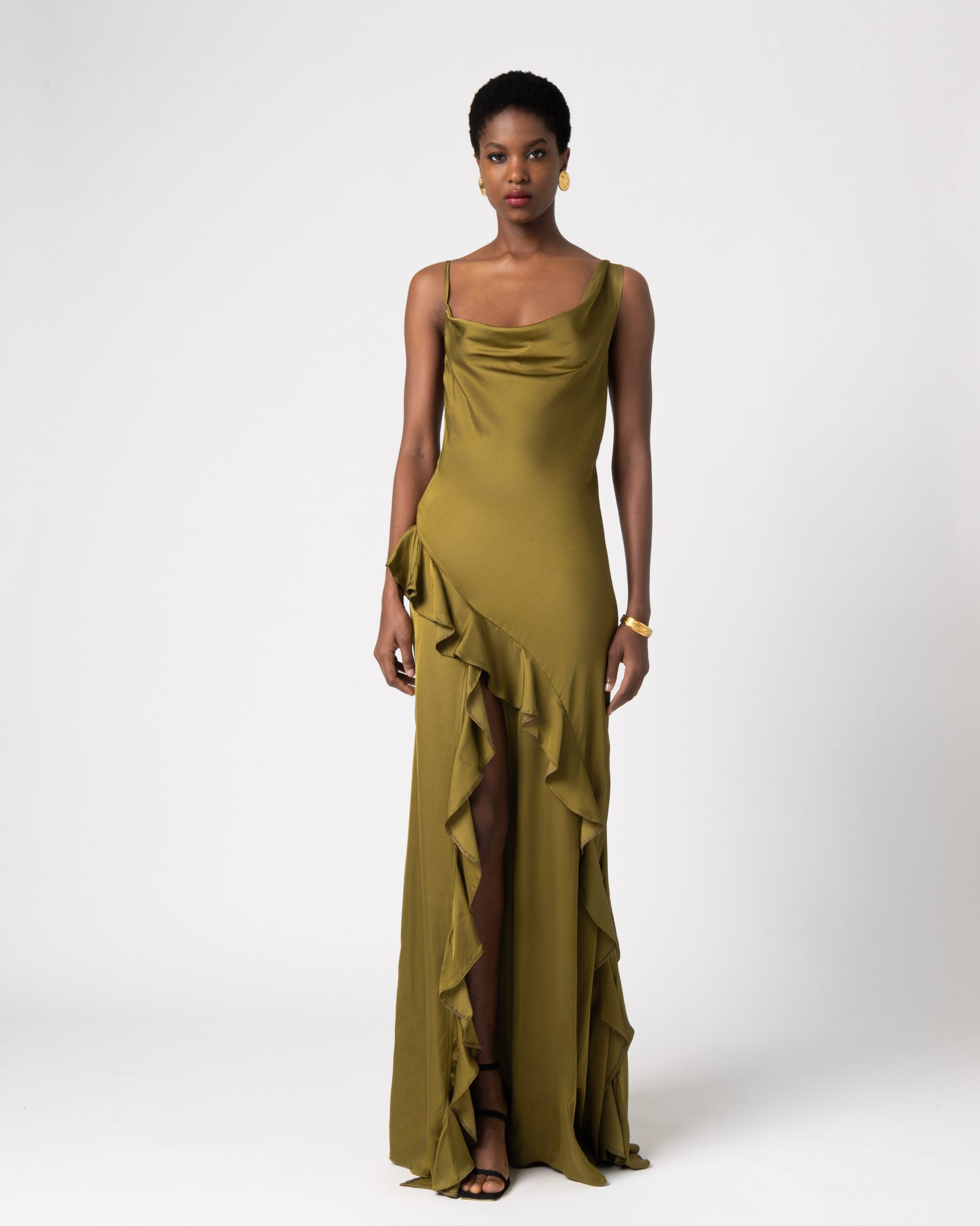 Adaline Satin Dress - FOREVERYOUNG THE LABEL