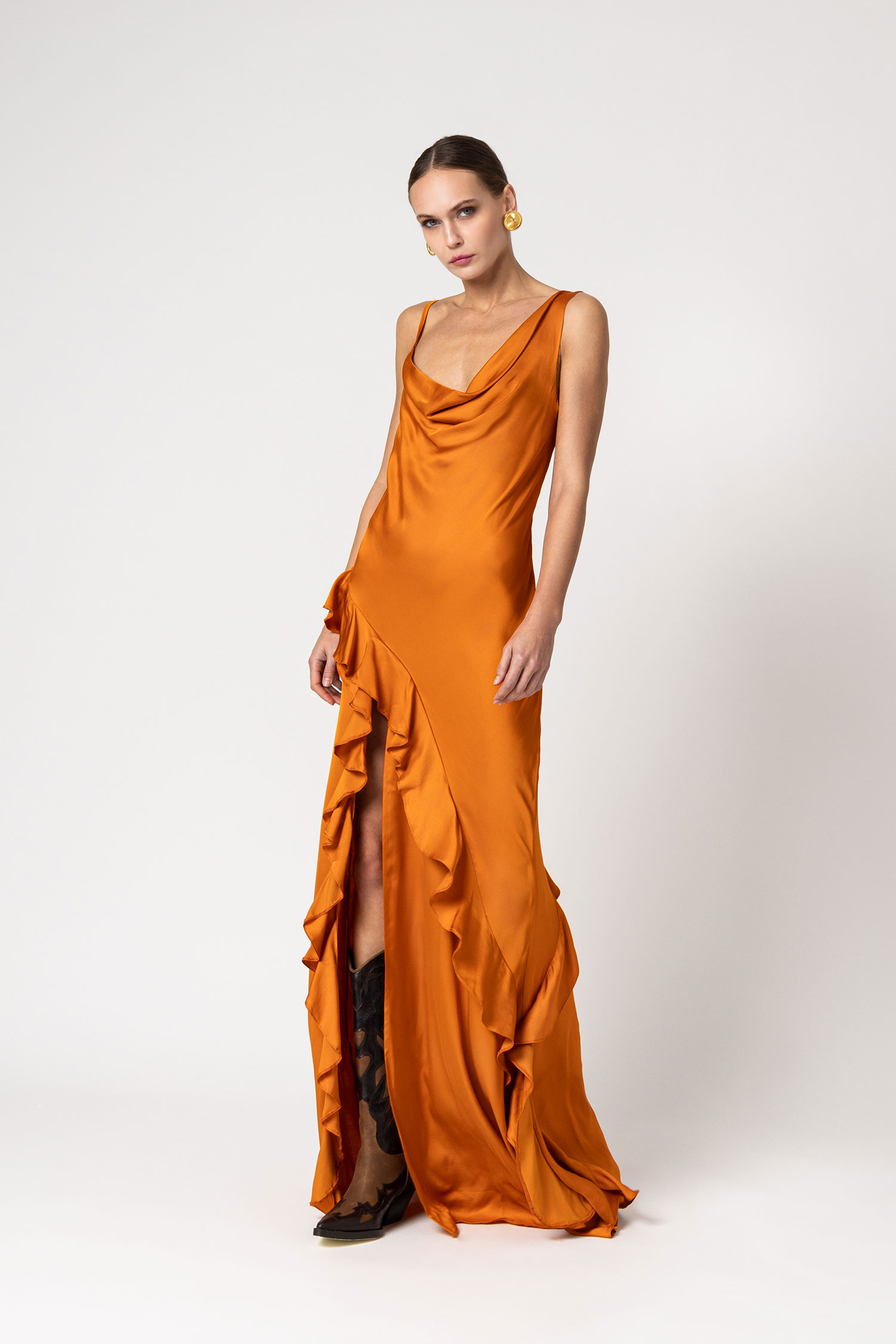 Adaline Satin Dress - FOREVERYOUNG THE LABEL