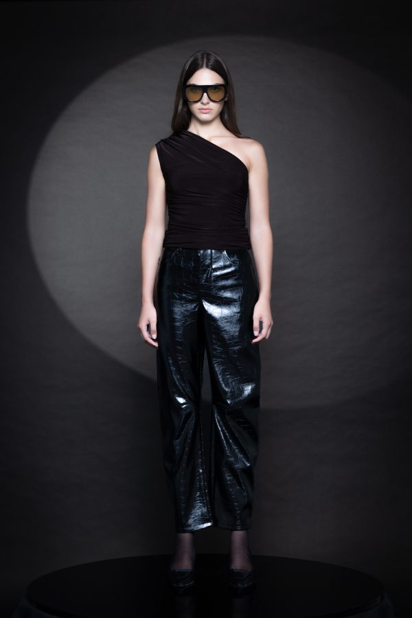 Alaia Leather Barrel Pants FW 25/26