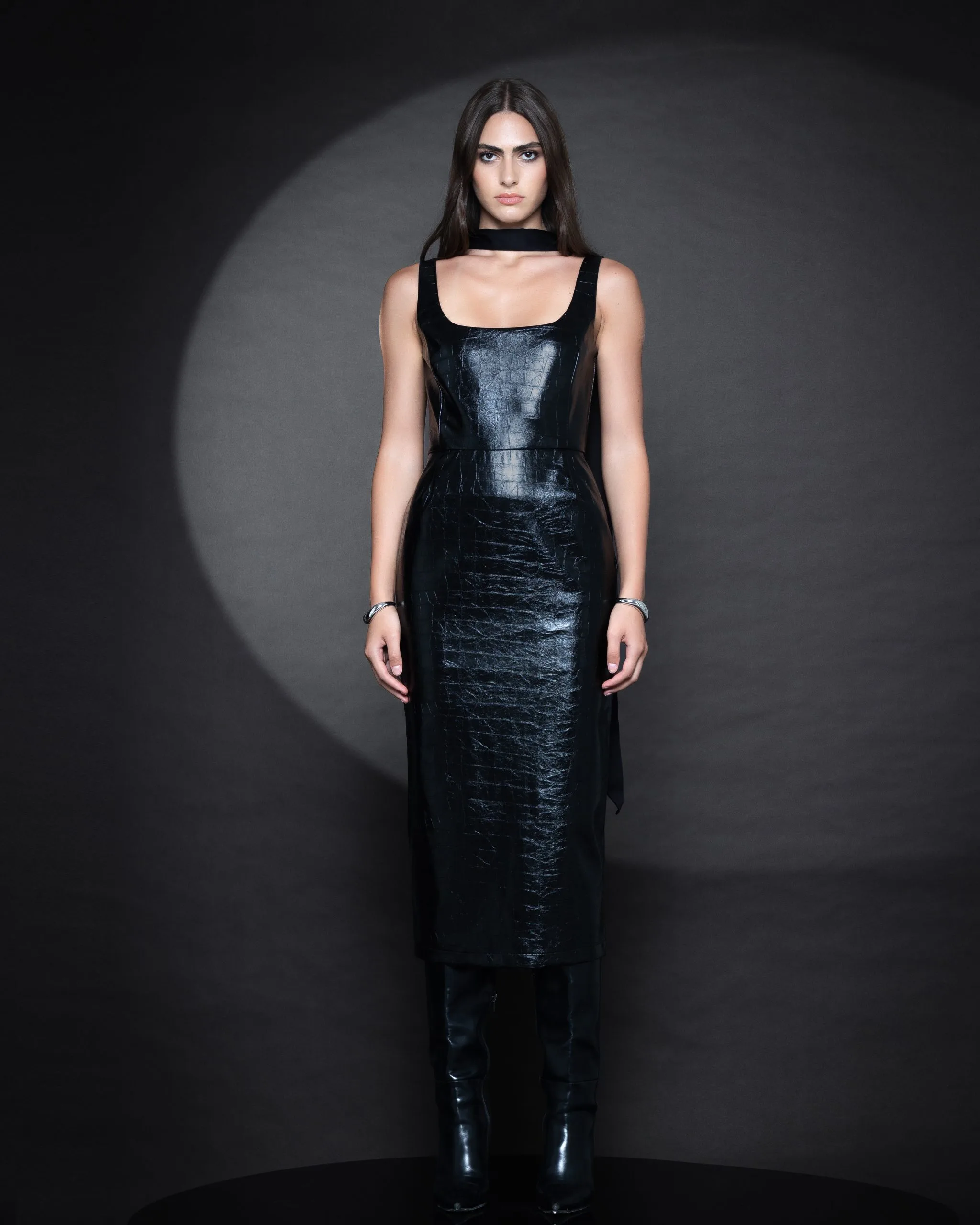 alaia leather dress Alaia Leather Dress