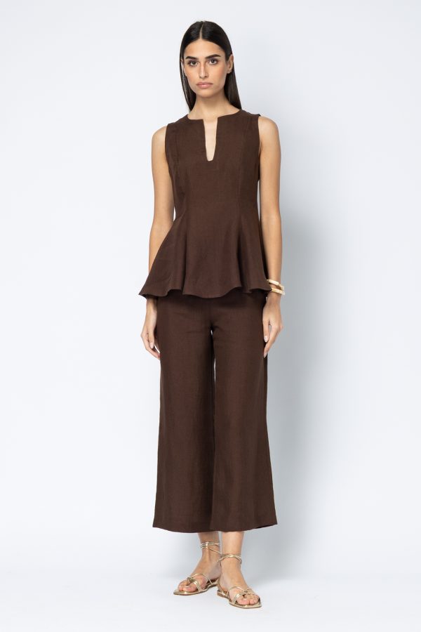 Ariana Linen Top SS 2026
