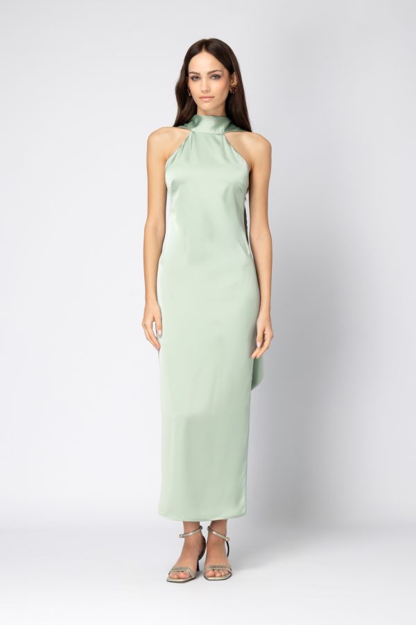 Sylvie Satin Midi Dress SS 2026