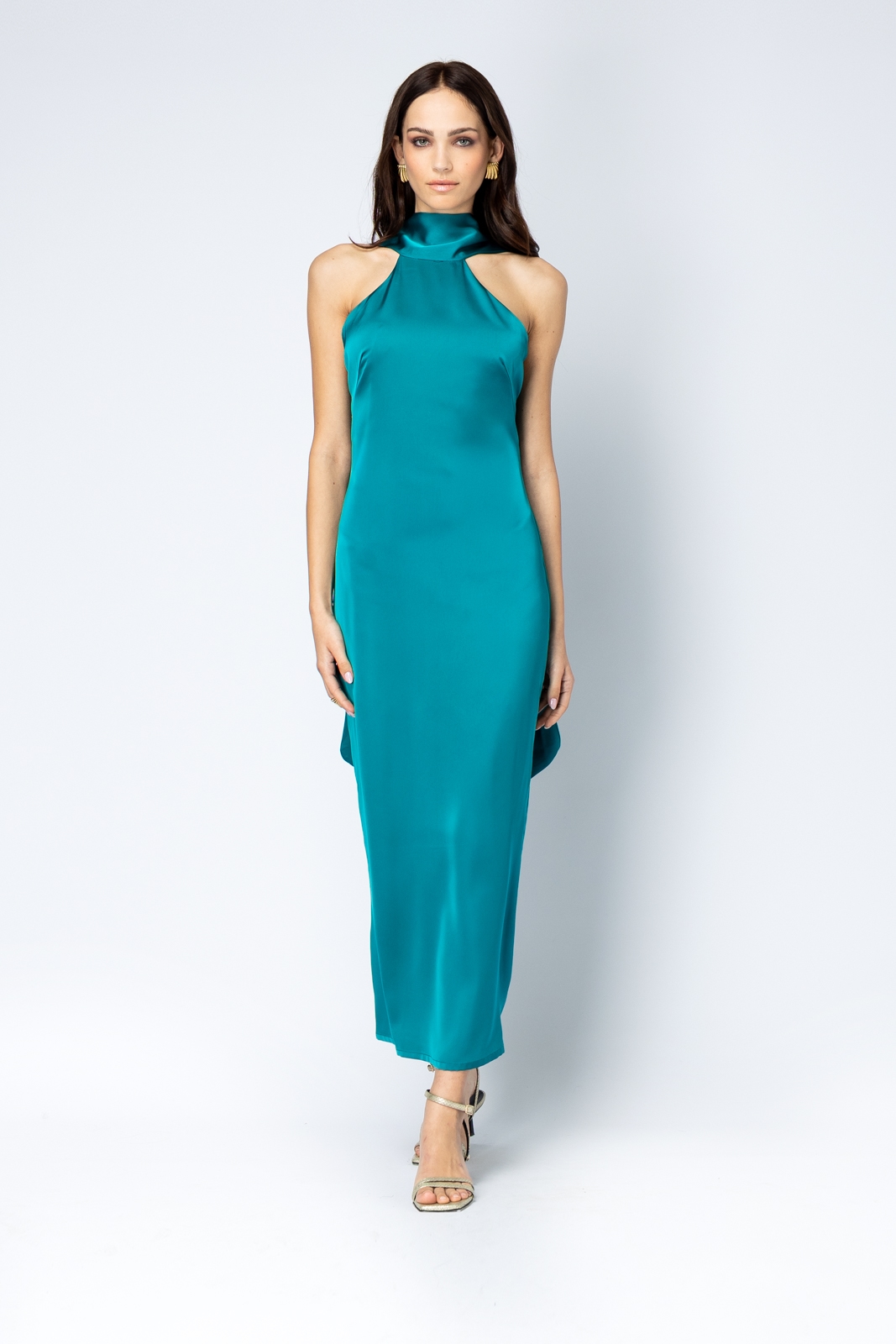 Sylvie Satin Midi Dress SS 2026