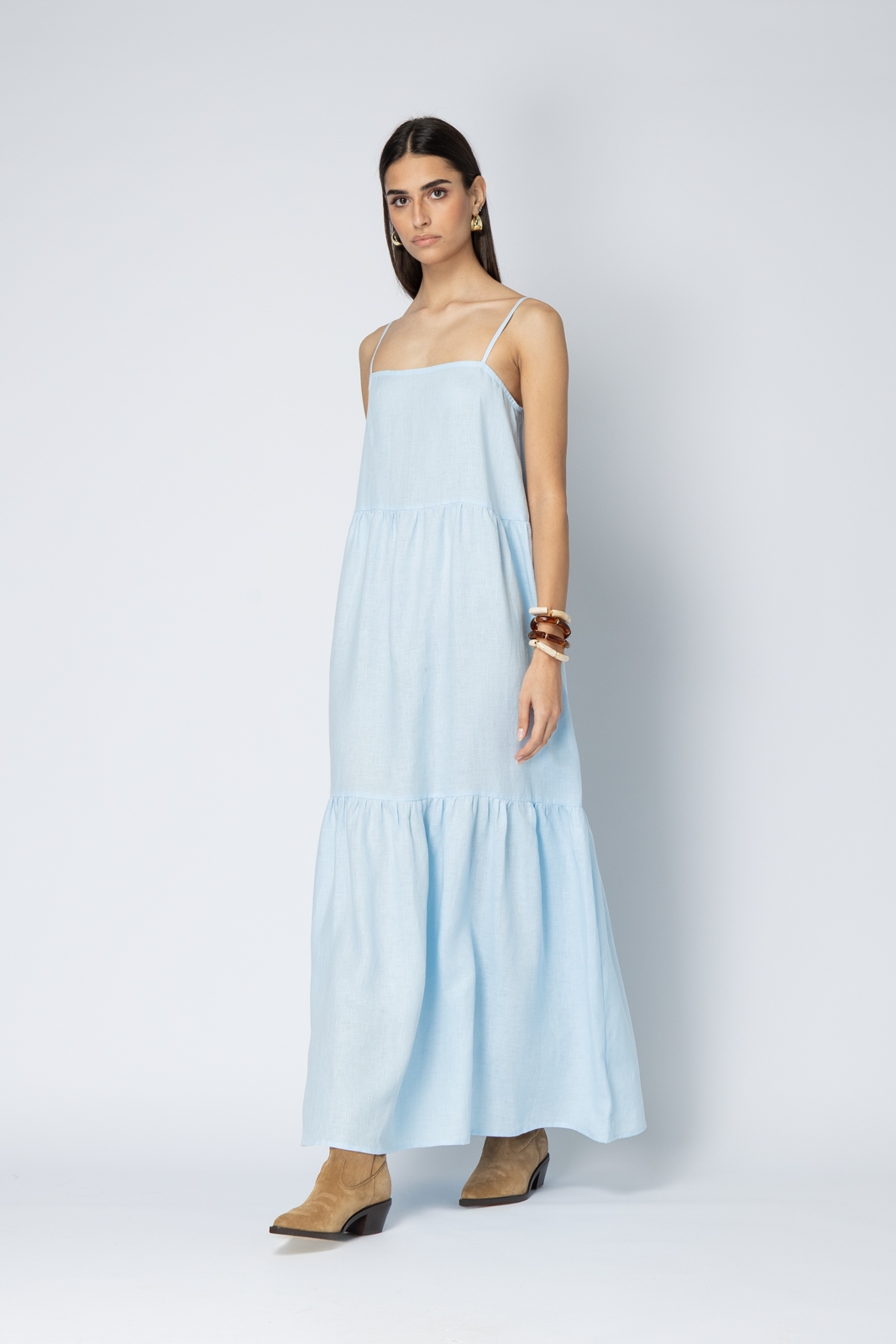 Elodie Maxi Linen Dress SS 2026